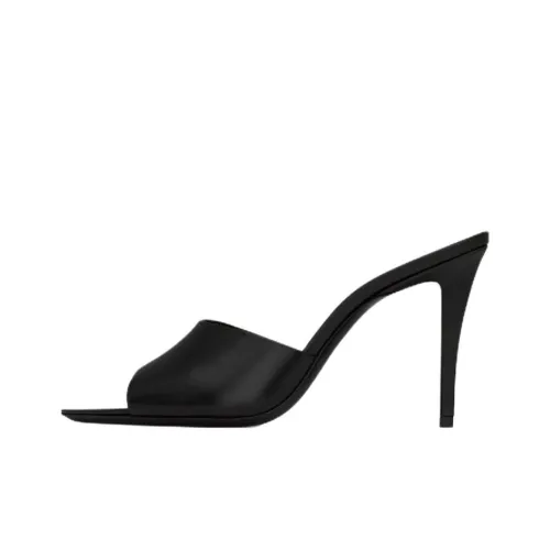 SAINT LAURENT Слипоны 9 см Женские Черные