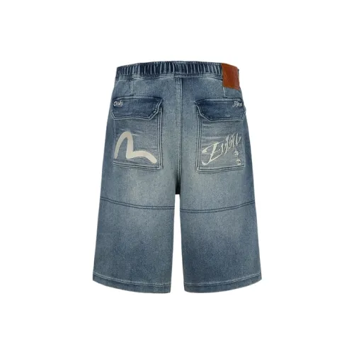 EVISU 2025 Летние Джинсовые Шорты Мужские