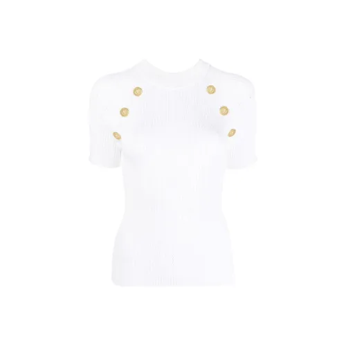 BALMAIN FW22 Свитер Женский Белый