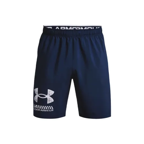 Under Armour Woven Collection Темно-синий Мужские спортивные шорты