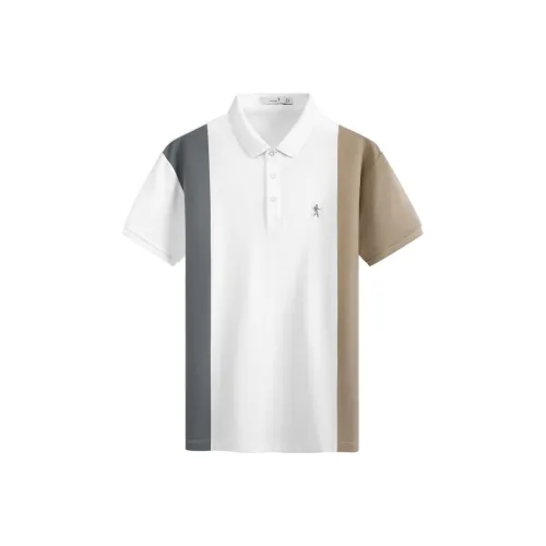 Поло Dance with Wolves Мужское Натуральный Белый