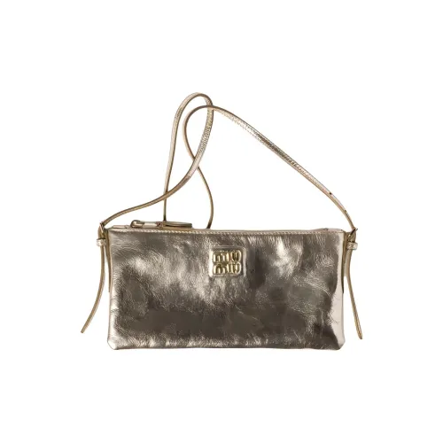 MIU MIU Клатч Сумка на плечо Мини Женская Pyrite из овечьей шкуры