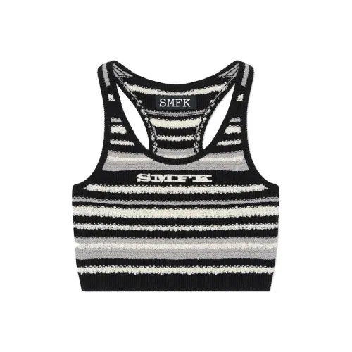 SMFK Черно-белые полосы Камуфляж Женские Майки