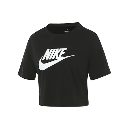 NIKE Черные Женские Короткие Топы