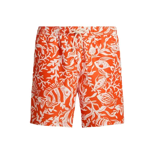 Ralph Lauren SS25 Пляжные шорты Мужские Рыбка Кораллово-оранжевый