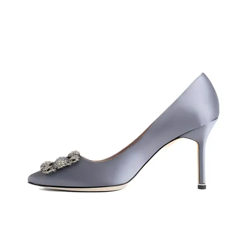 MANOLO BLAHNIK Узкий каблук Высокие каблуки 9 см Женские Лиловый