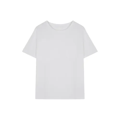 Mo Han Yi Mei Стандартная T-рубашка Женская Натуральный Белый