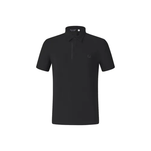 FILA GOLF серия SS25 Поло Мужское Темно-черное