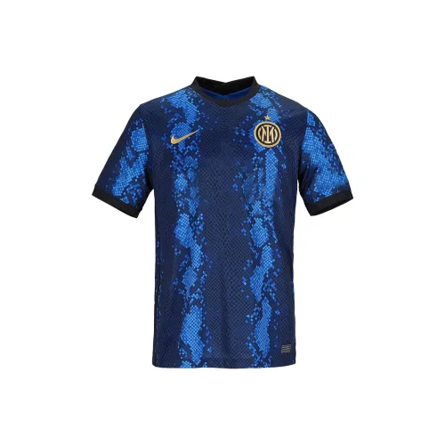 NIKE Синий Унисекс Футбольная Джерси