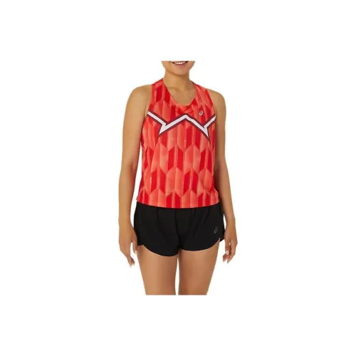 ASICS Red Women's Tank Tops