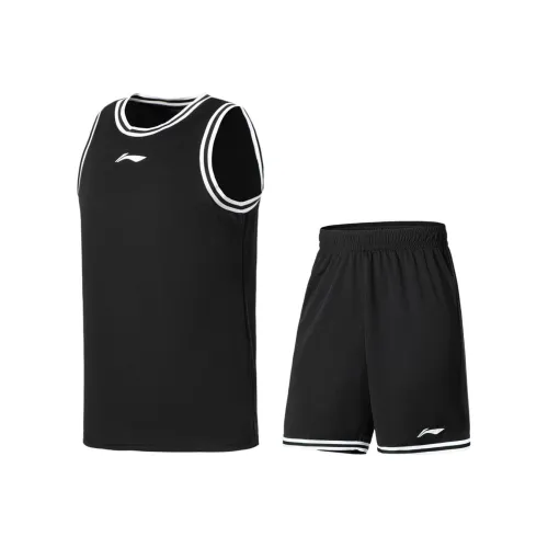 LINING Basketball Collection Черный/Черный и Белый Текстильная лента Мужская Повседневная Спортивная одежда