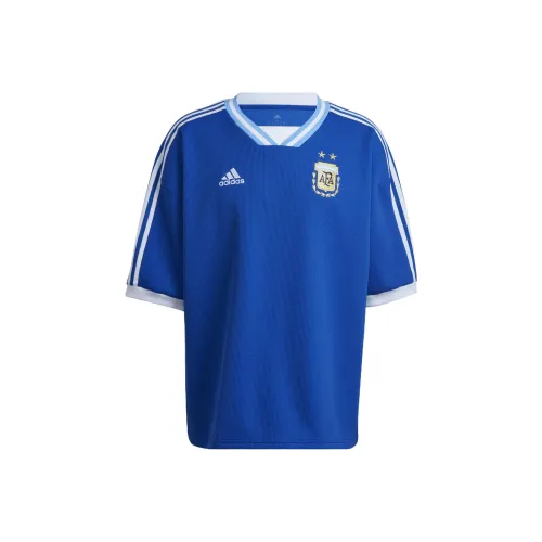 Adidas Футбол Джерси Мужской Синий