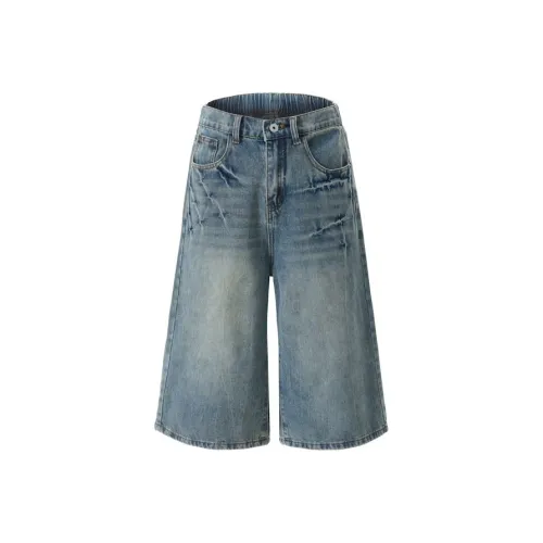 PANDA ADEVIL Синие Унисекс Джинсовые Шорты