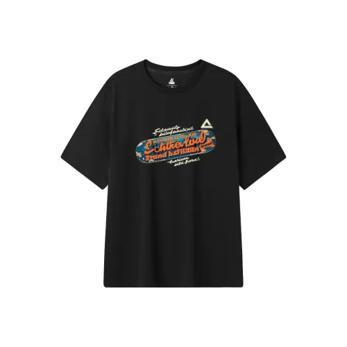PEAK Черная унисекс футболка