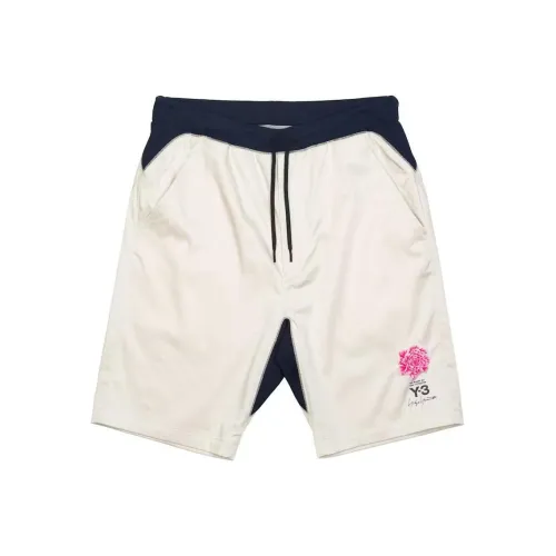 Y 3 White Men's Casual Shorts Y 3 Белые Мужские Повседневные Шорты