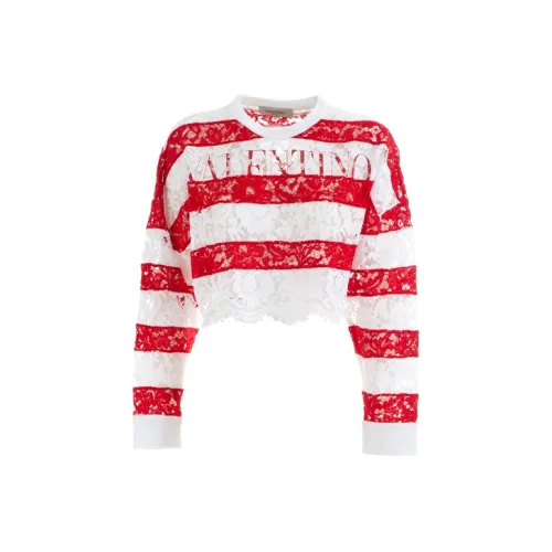 Valentino FW21 Свитер Женский Красный Белый
