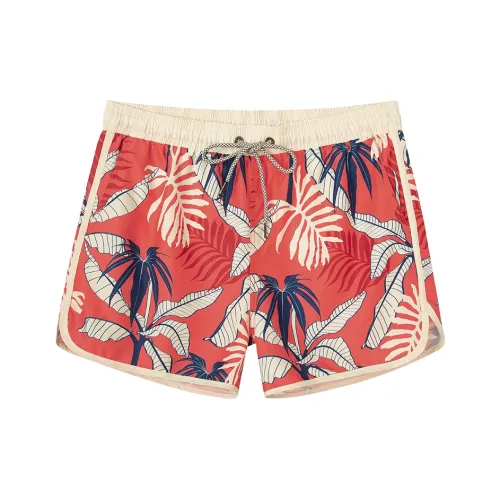 SURFCUZ Пляжные шорты Мужские Оранжевые Красные