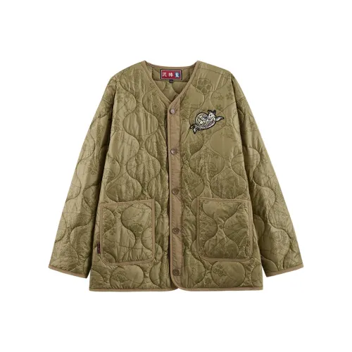 ONIARAI Хлопковый пуховик Мужской Оливково-зеленый