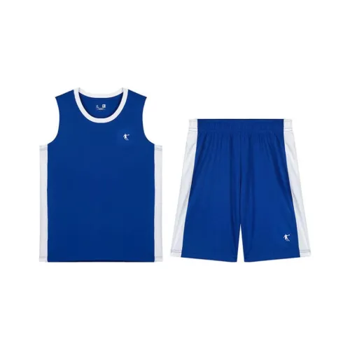 QIAODAN Повседневная Спортивная Одежда Мужская Ярко-Синий Джордан-Белый