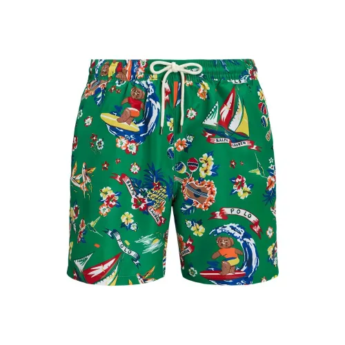 Polo Ralph Lauren SS24 Пляжные шорты Мужские Зеленые