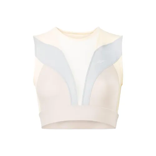 Reebok Майка Женская Светло-Серый Желтый