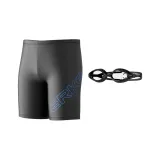 Черный (Плавательные шорты + Очки для плавания)