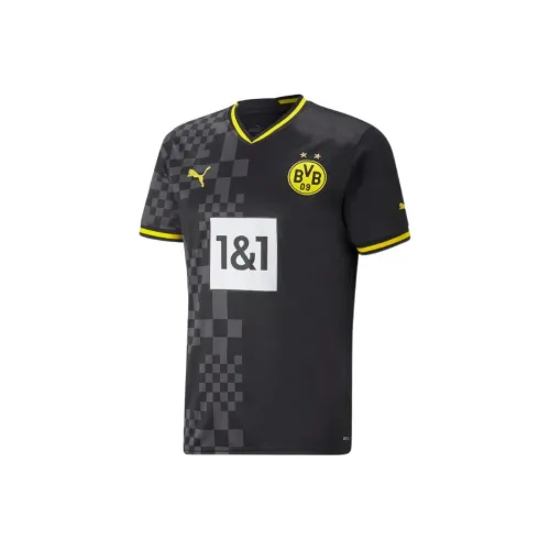PUMA Ретро Футбольные Джерси Borussia Dortmund Away Fan Version Мужской Черный