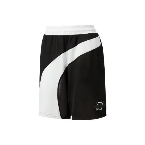 PUMA TEAMWEAR FLARE Баскетбольные шорты Мужские Черный Белый