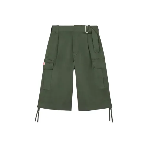 KENZO Army Green Мужские Повседневные Шорты