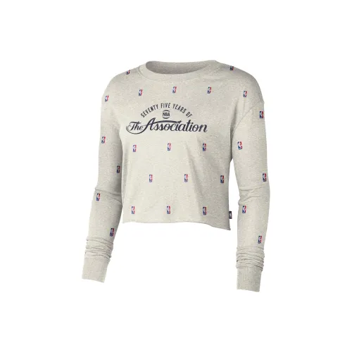 Nike NBA Серый Женский Короткий Топ