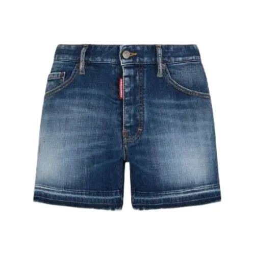 DSQUARED 2 Rocco Темный Wash Джинсовые шорты Повседневные шорты Мужской Синий