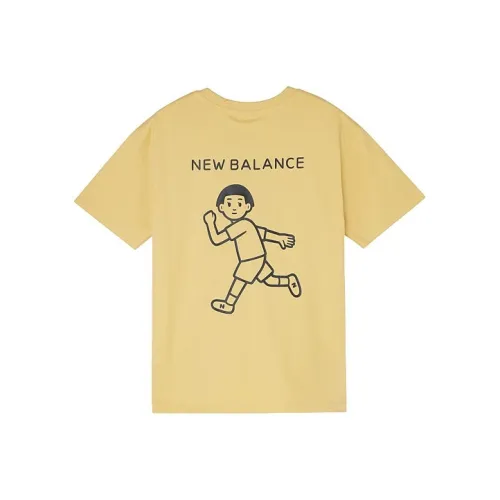 New Balance совместный бренд Noritake Collection Набор с рукавом T Рубашка Женская Желтая