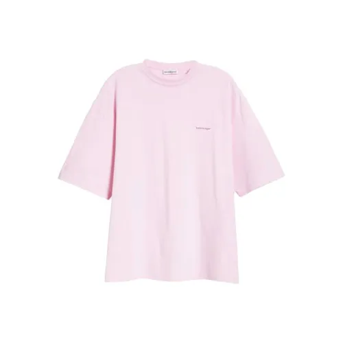 Balenciaga T-Shirt Женская Розовая Стандартная Подкладка