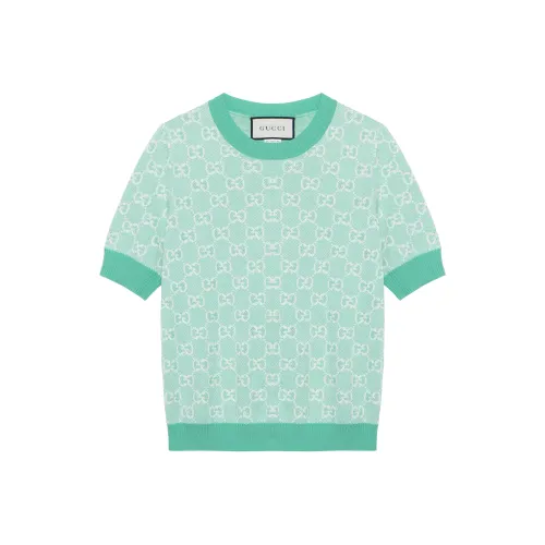 GUCCI Зеленый Женские Короткие Топы