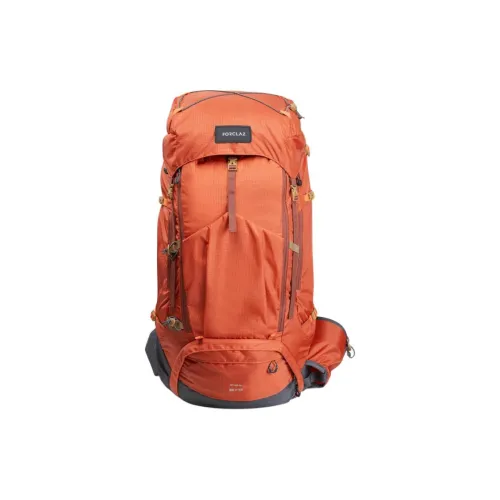 DECATHLON 60L+10L Альпинистский рюкзак для активного отдыха сумка нейлон оранжевый унисекс