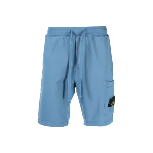 Stone Island Туманно-голубой Мужские спортивные шорты