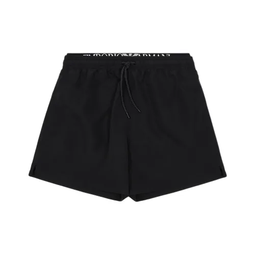 EMPORIO ARMANI Пляжные шорты Мужские Черные