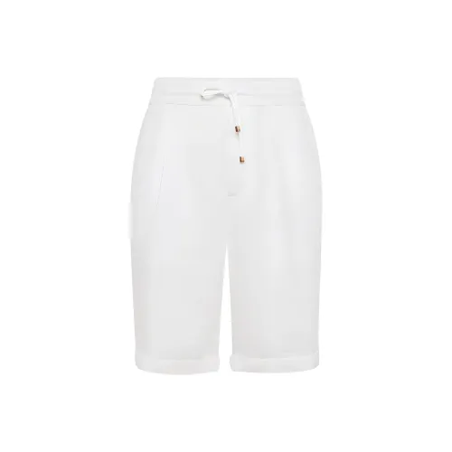 BRUNELLO CUCINELLI SS24 Повседневные шорты Мужские Белые