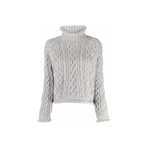 Maison Margiela FW21 Свободный крой Свитер Женский Серый