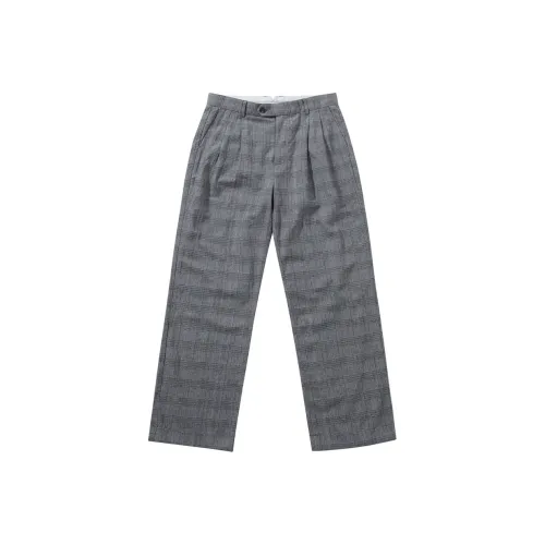 SOARIN YUPPIE Повседневные брюки Мужской Distinguish Серая клетка Цветочный