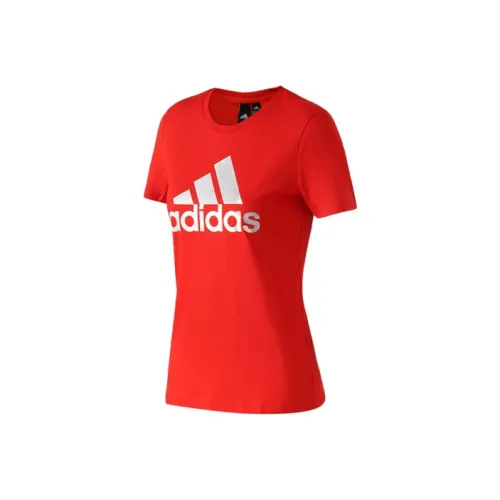 Adidas Женские футболки красного цвета