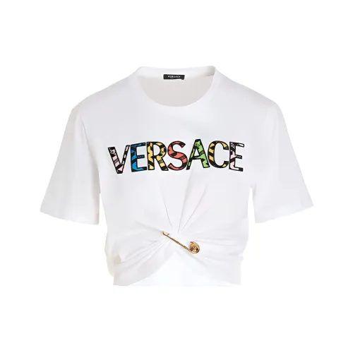 VERSACE Белый Женские Короткие Топы