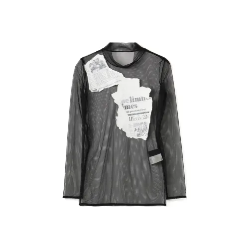 Yohji Yamamoto Черные Женские T-рубашки