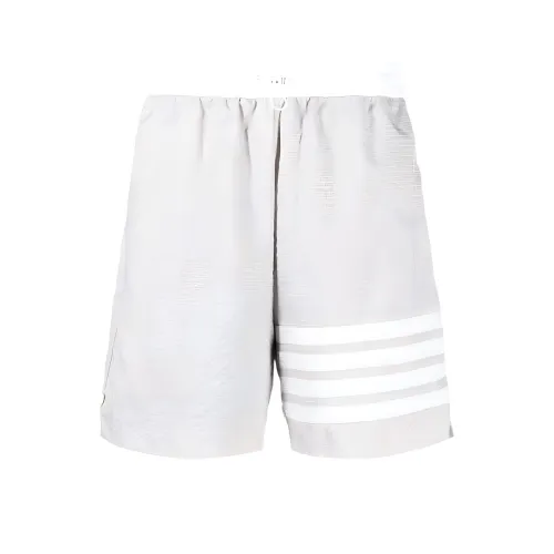 THOM BROWNE Серые Мужские Повседневные Шорты