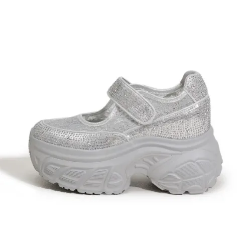 Milan Love Song Платформа Туфли Мэри Джейн 9 см Супер Высокий Каблук Женские Однотонные