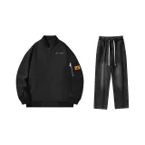 Комплект одежды (Черный топ + Черные джинсы)