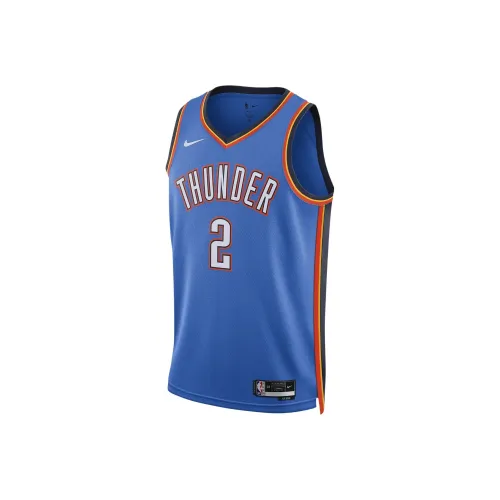 Nike Oklahoma Баскетбольная Джерси Мужская Синяя