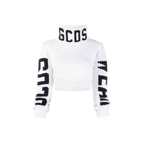 GCDS Белый Женские Короткие Топы