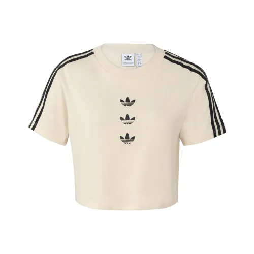 adidas originals Spice Girls series Экрю Женские Короткие топы