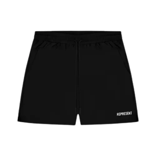 REPRESENT Черные Мужские Повседневные Шорты